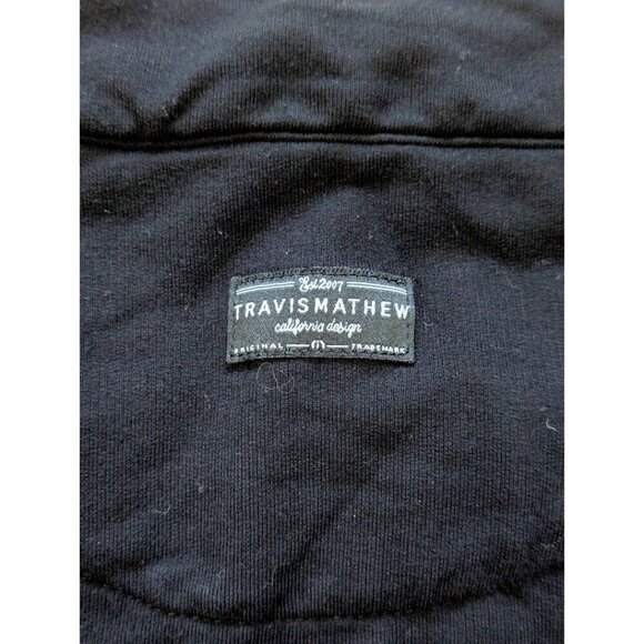Travis Mathew Sweater Men's XL Newport Black Full Zip mock neck - Picture 4 of 6